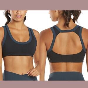 Free People Movement M Medium Rebel Sports Bra Black Navy Pullover Wireless